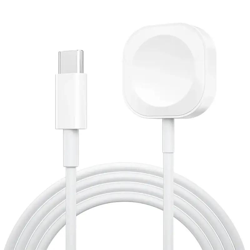 Портативный магнитный беспроводной кабель для быстрой зарядки USB/Type C для iWatch 11 10 9 8 7 6 5 4 3 2 SE/2 Ultra Зарядное устройство