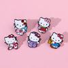 Японская брошь КТ кошка Sanrio металлическая значок кошка сплав капельная сумка булавка