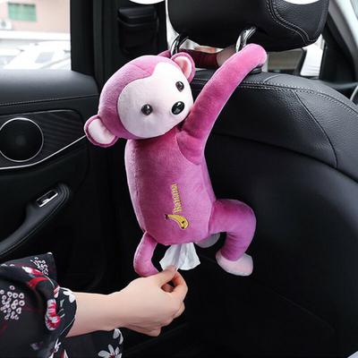 Креативный мультфильм обезьяна автомобиль подвесная бумажная салфетка держатель коробка для салфеток портативный домашний офис бумажная коробка ADM