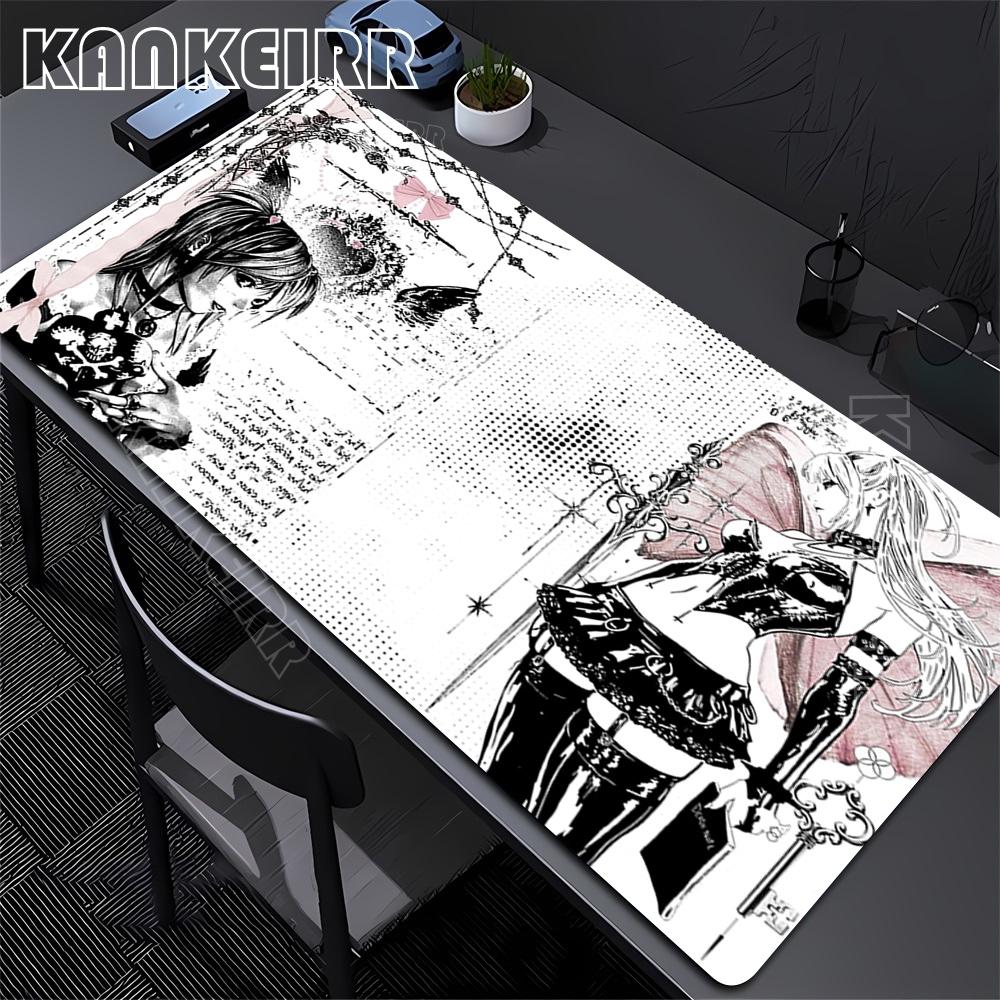 Anime Death Note Mouse Pad Pc Computer Gamer Lock Edge Mousepad Keyboard Cute Misa Amane Light Yagami Extended Deskmat Pc Gaming