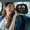 2Pcs Cartoon Car Pillowcase Exaggerated Car Seat Headcover  Halloween Christmas Holiday