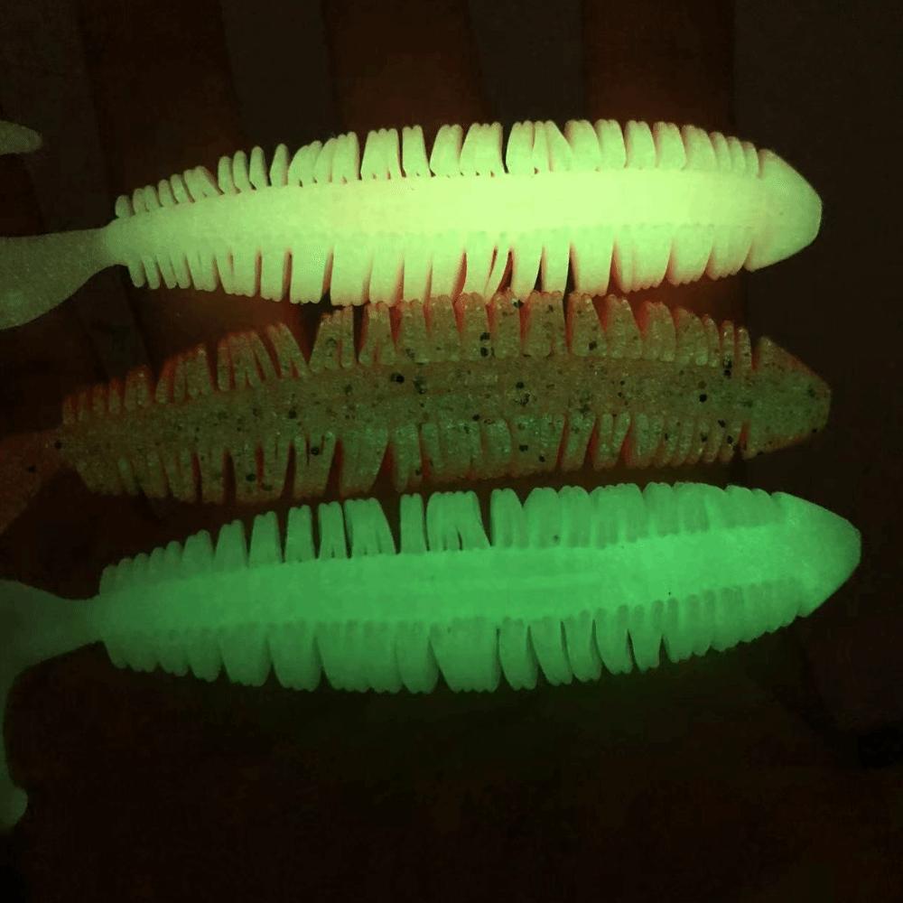 Double Colors Artificial Fishing Worms Silicone Material Swimbait Fishing Lures For Bass Fishing
