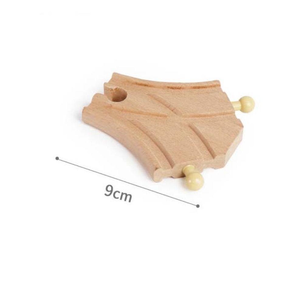 Children Wooden Track Accessories Train Track Toys Track Connector Toys Wooden Track Railway Toys