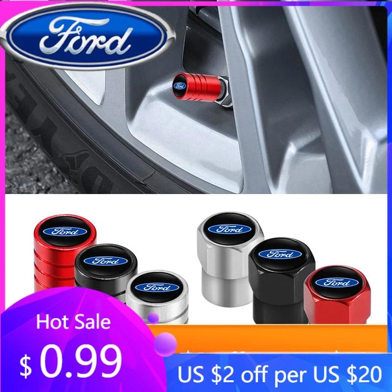 New 2026 Car Sticker Ford New 2025 Hot Car Tire Valve Caps Metal Styling Tyre Air Stems Cover For Ford S MAX Ranger Focus Fiesta