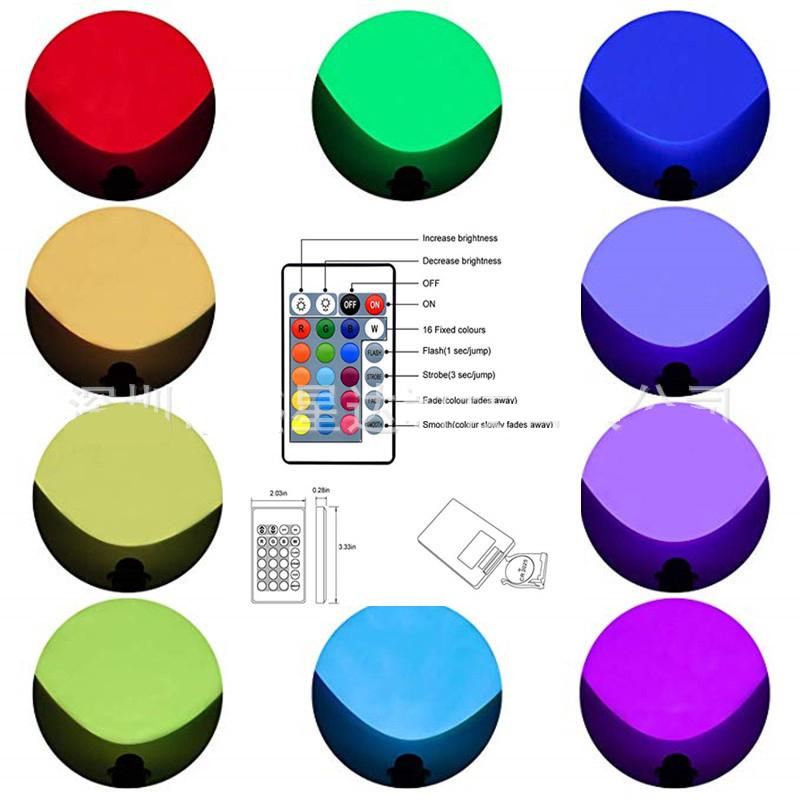 Светодиодная лампа COB Spike для газона, водонепроницаемая RGB, 7 цветов, смена пульта дистанционного управления, светильник для садовой дорожки, прожекторы