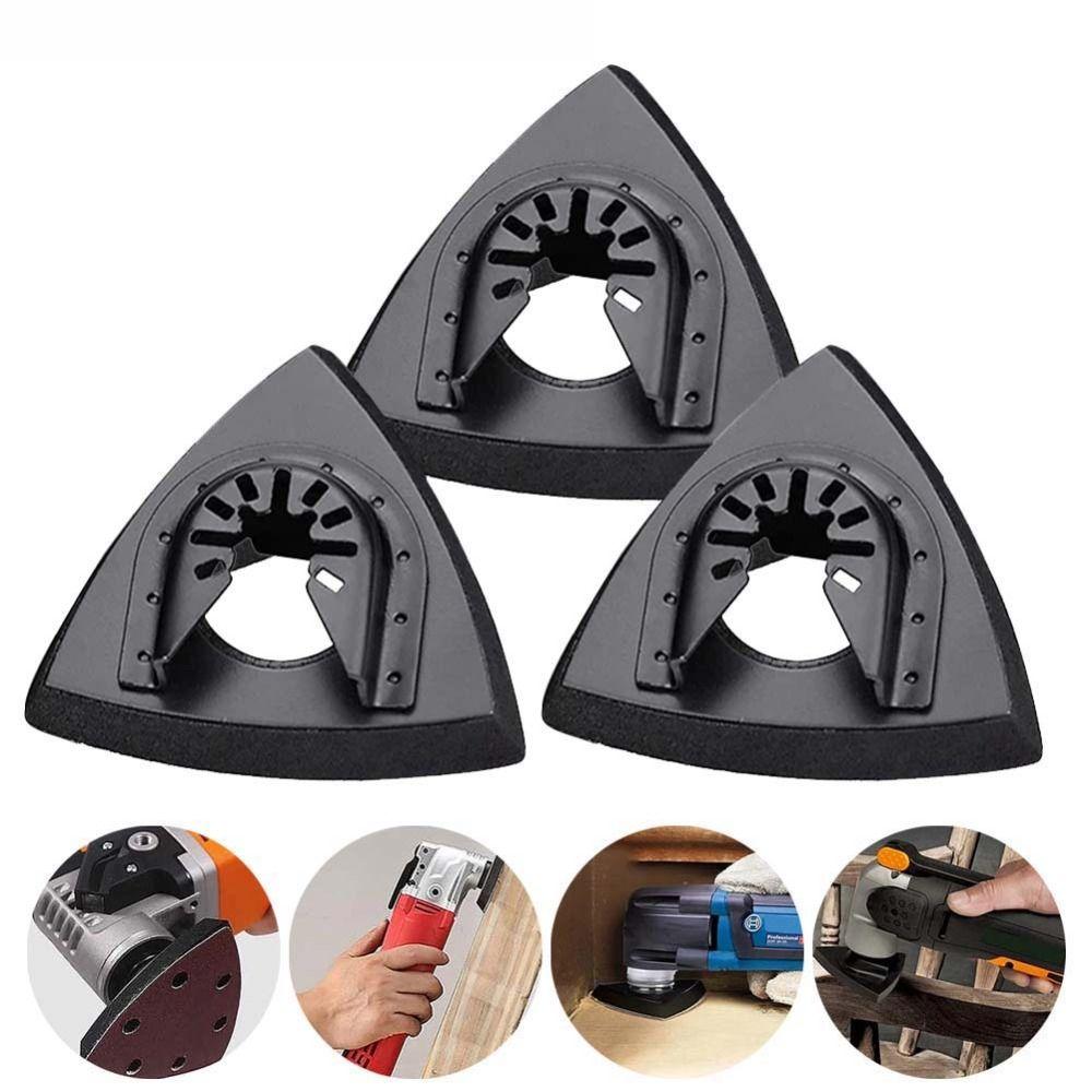 Steel Plate Triangular Oscillating Tool Quick Release Triangle  Sandpaper  Oscillating Power Tools
