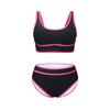 European and American split swimsuit sports style contrasting colors sexy bikini solid color bikini swimsuit