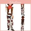 Boys Girls Cowboy Wild Western Rodeo Costume Kids Fancy Dress Cosplay Outfit
