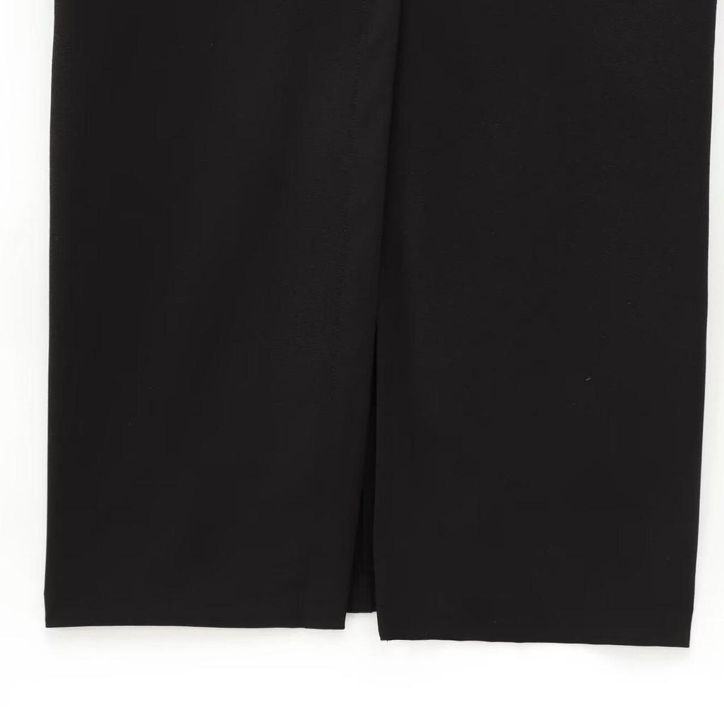 Весеннее миди-платье из крепа без рукавов с поясом 2025: Европейско-американский стиль