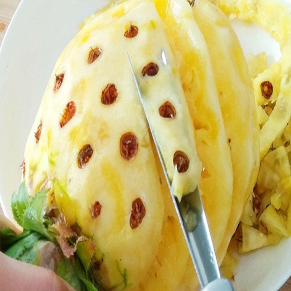Wooden Handle Pineapple Seed Remover Portable Eye-digging Clip Pineapple Peeler Kitchen