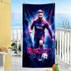 Messi Personalized Name Beach Towel Super Soft Microfiber Quickdry Fabric Perfect for Traveling Yoga Camping and Swimming