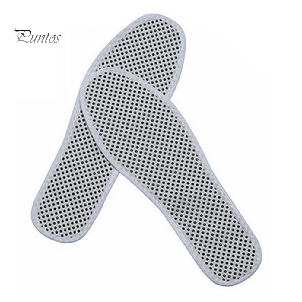 Puntos 1 пара самонагревающихся массажных стельок для снятия усталости с магнитными стельками для обуви