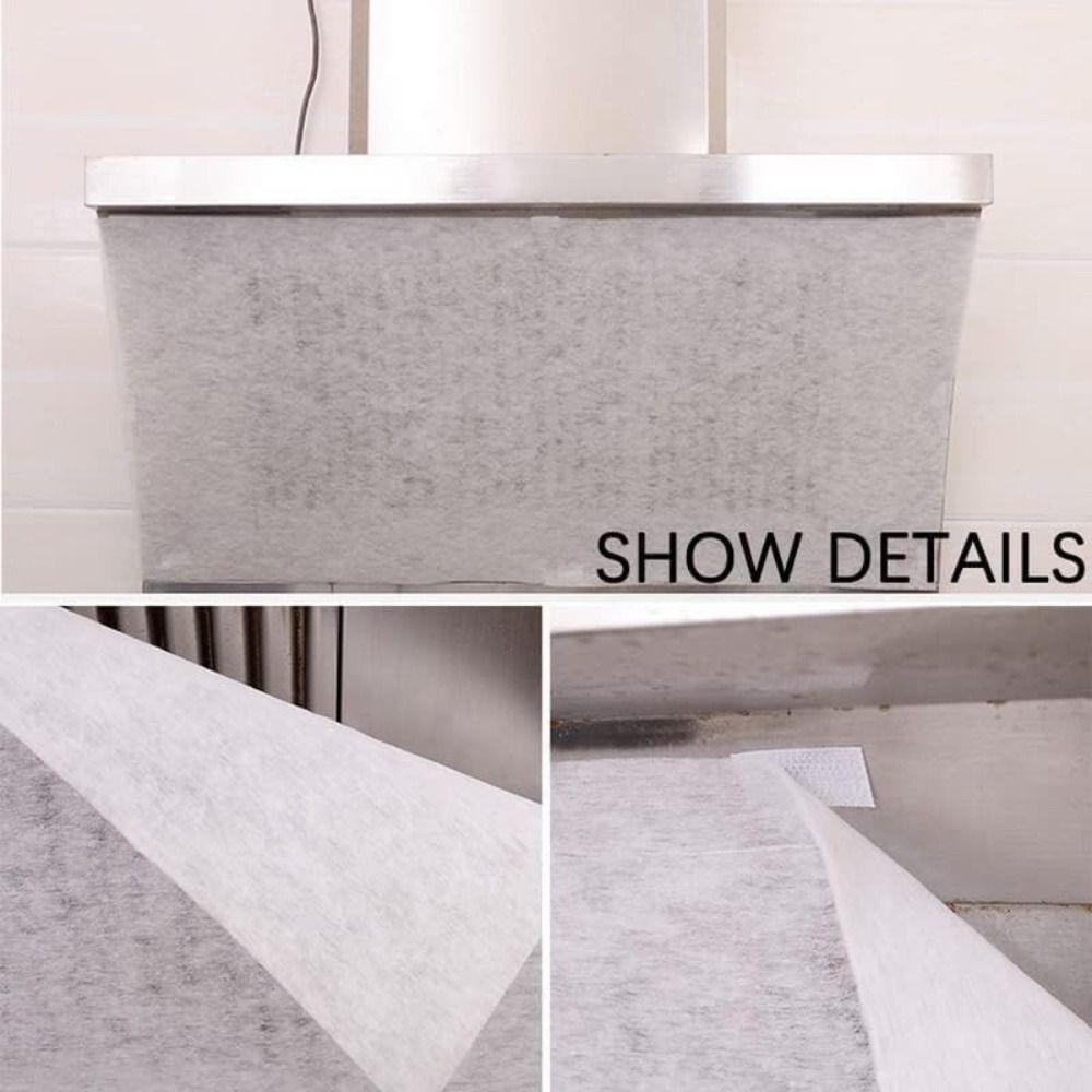 Non-woven Range Hood Filters Heavy-Duty Oil-Absorbing Mesh Covers New Oil Filter Paper