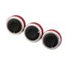 3pcs Per Set Aluminum Alloy Car Styling Air Conditioning Knob AC Knob Heat Control Switch Button Knob For Ford Focus MK2 MK3