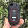 Для VW Golf 4 5 6 7 Bora Jetta POLO MK4 MK6 Bora Passat B5 B6 Superb Tiguan Beetle Автомобильный силиконовый чехол-футляр для брелока