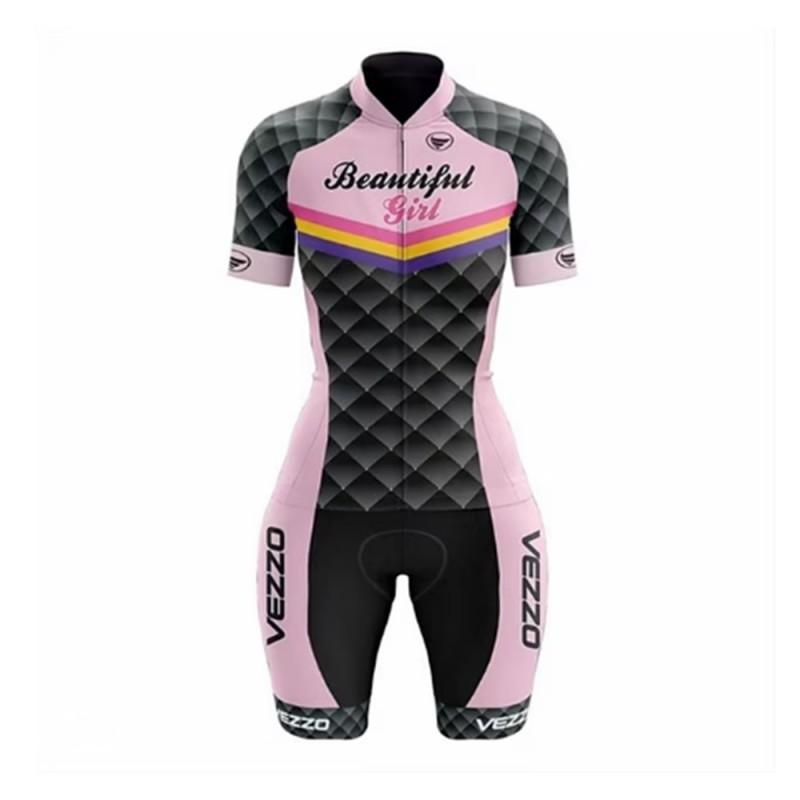 Unisex Cycling Jersey Triathlon Suit Short Sleeve Moisture Wicking Bike Apparel With Colorful Print Sportswear