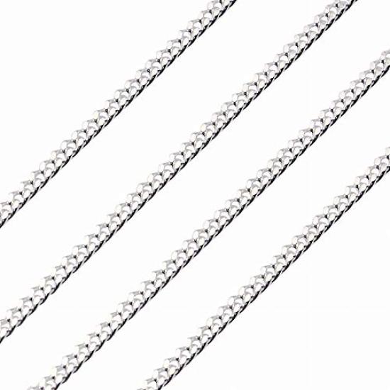 Серебро 925 СЕРЕБРО 925 Цепочка огранки Кихеи Ширина Длина 45 см [Sears] 2-сторонняя 1,7 мм scd50-45