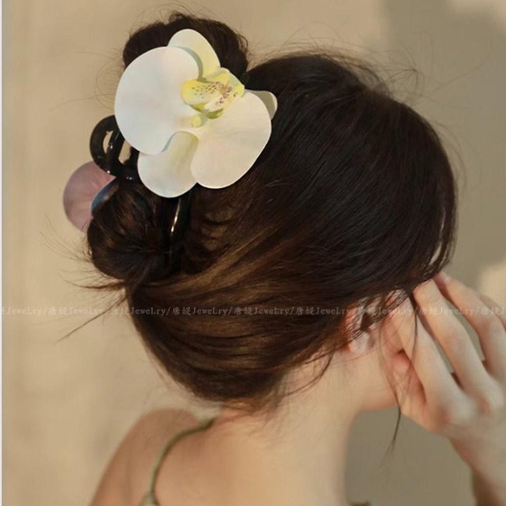 Богемия Заколки Цветок Зажим для волос Хвост Клипса Большая Акула Клипса Бабочка Орхидея Заколка для волос Пляж