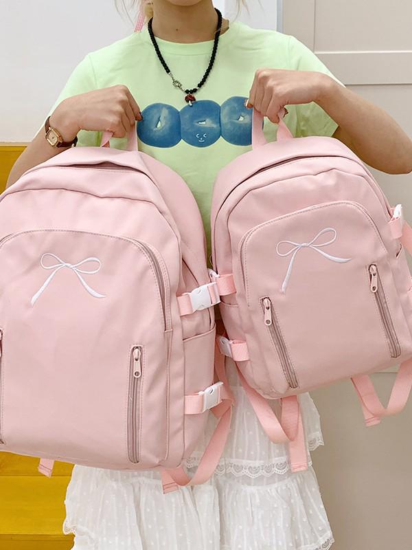 Милый школьный рюкзак в японском и корейском стиле с бантом для учеников средней и старшей школы