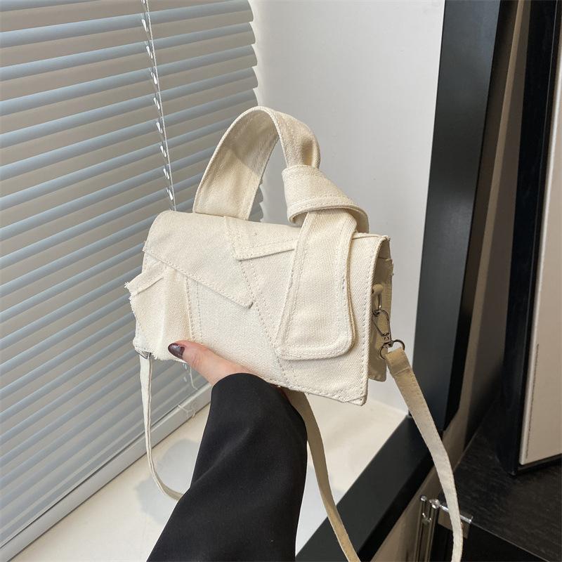 Роскошные дизайнерские женские джинсовые сумки кроссбоди, новая маленькая квадратная сумочка с ручкой-узлом, сумка-тоут, сумка-мессенджер ARI