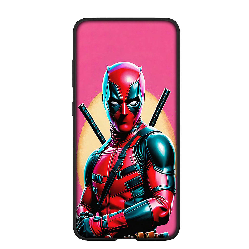 Чехол для телефона Samsung Galaxy S25 S24 S23 iPhone 16 15 Xiaomi Redmi Note 14 13 12 16E X 11 Pro Max OPPO Moto Huawei Marvel Comics Росомаха Дэдпул