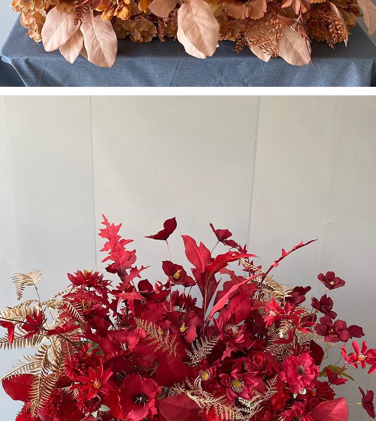 Искусственный Цветочный Декор для Свадебного Места Проведения: для Дорожки, Сцены и Банкетного Зала