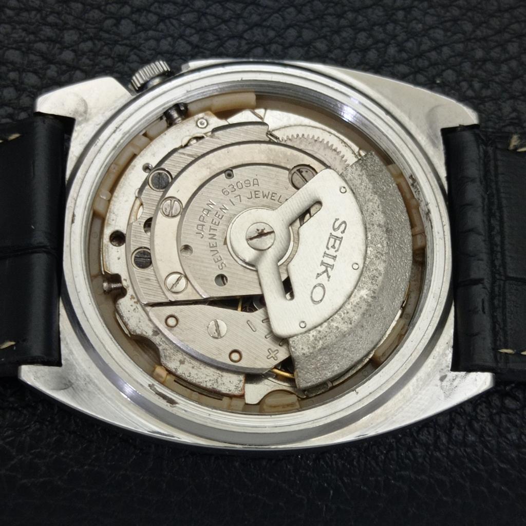 Seiko АВТОМАТИЧЕСКИЕ 6309A ЯПОНСКИЕ МУЖСКИЕ ВИНТАЖНЫЕ ЧАСЫ С ЗЕЛЕНЫМ ЦИФЕРБЛАТОМ a701582-5 R206b-a701582