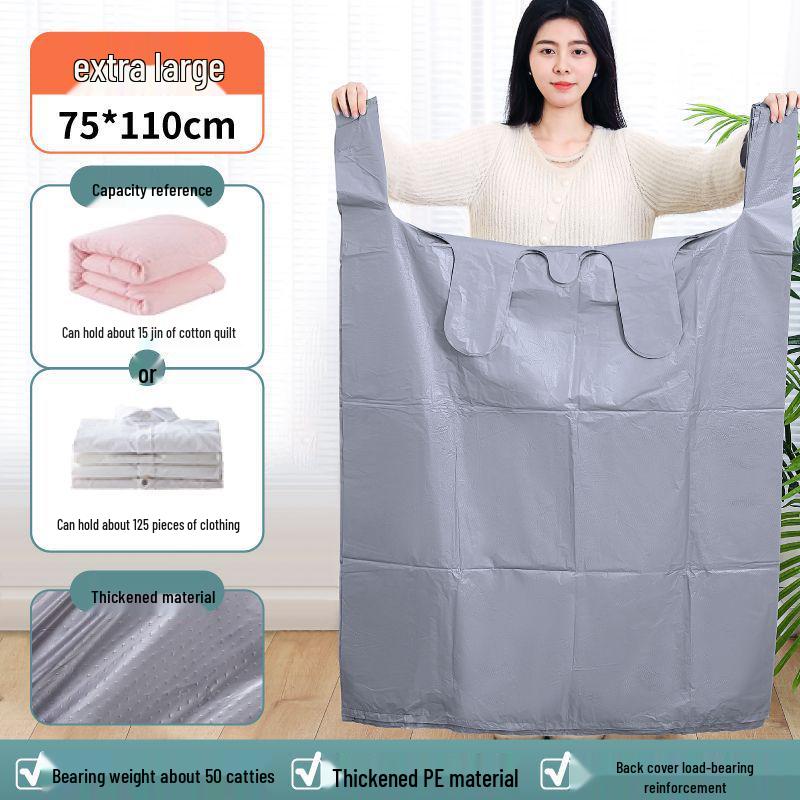 Set of 10 Large Disposable Packing Bags for Comforters, Quilts, and Clothing Storage