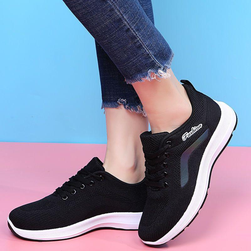 Sneakers Women's Versatile Casual Women's Shoes Breathable 2025 New Autumn and Winter Mother Women's Lightweight Running Shoes Soft Sole