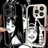 Японский Хоррор Аниме Чехол для Телефона для iPhone 16 17 Air 16E 15 Pro Max 14 Plus 13 12 Mini Capa Мягкий Силиконовый Чехол Funda
