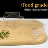 Transparency Rigid Plastic PS Material Mousse Cake Box Tiramisu Container Sushi Dessert Food Storage  Cookies Candy  Packing Box