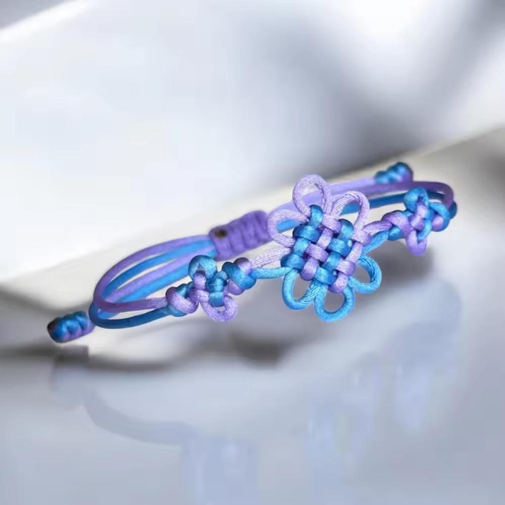 Ladies' Safety Knot Woven Hand Rope, Handmade Adjustable Blessing Bracelet, Versatile And Elegant Decoration For Holiday Gifts