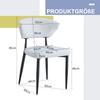 White Minimalist Ergonomic Dining Chair with Curved Backrest – Opens Up a New Seating Posture Full of Comfort and Elegance. Package with 2 Chairs.