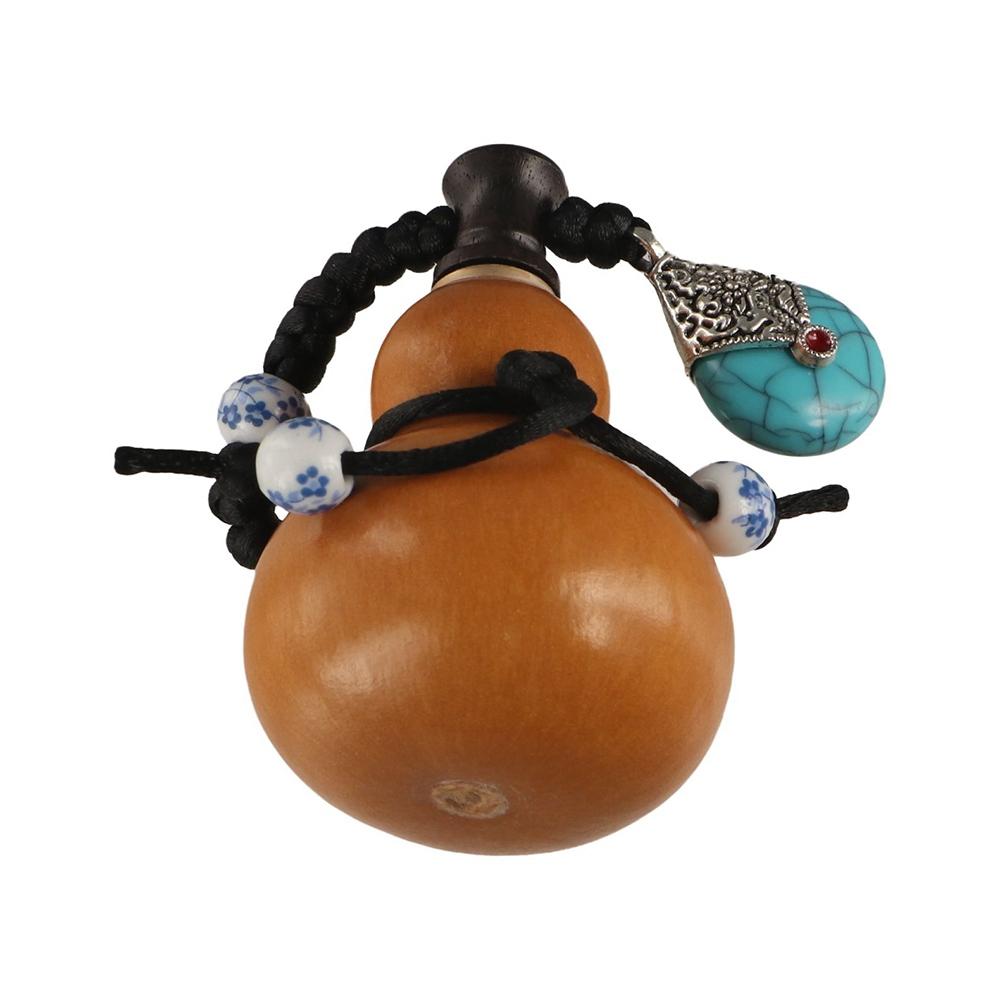 Retro Wood Gourd Hanging Decor Natural Gourd Pendant Portable Water Bottle Outdoor