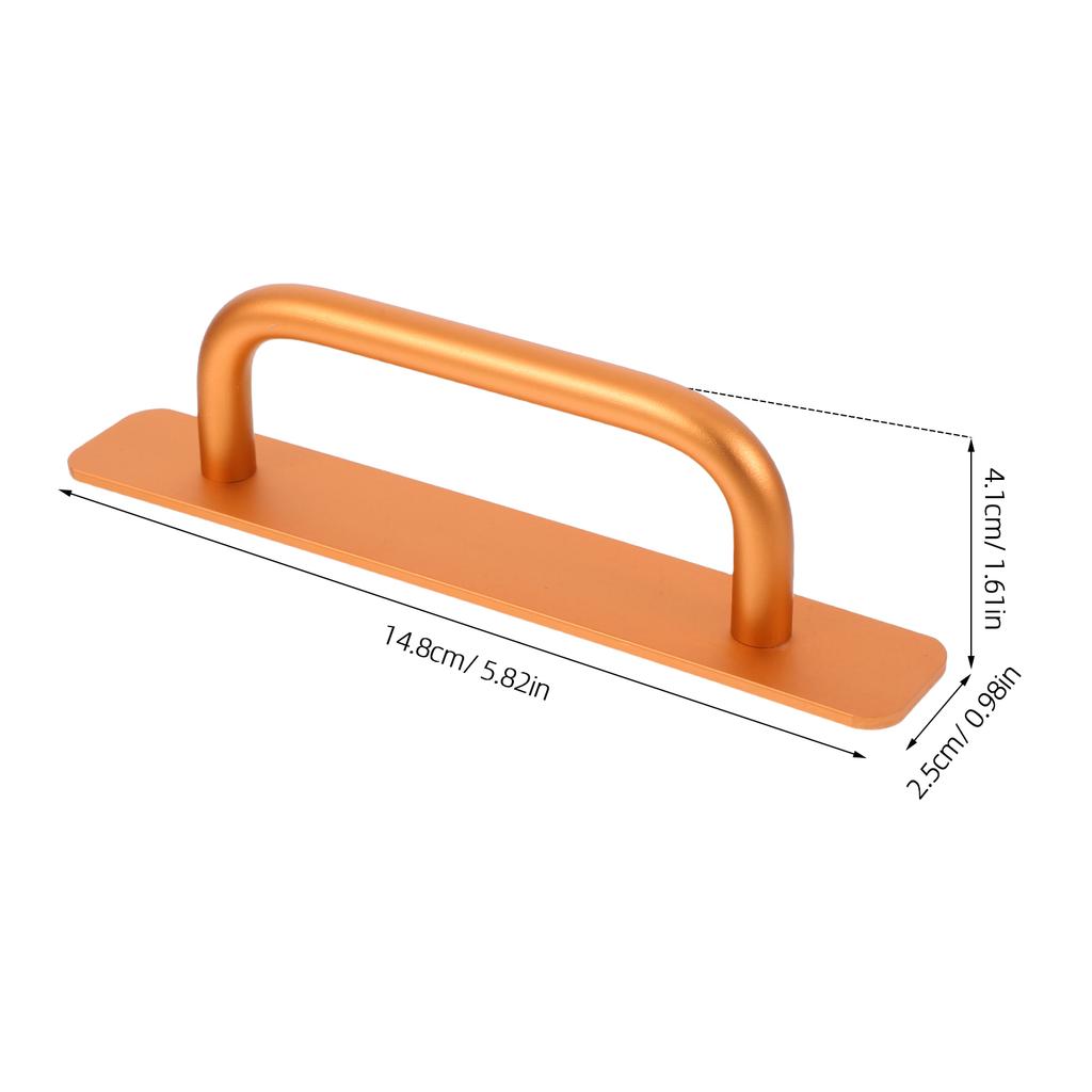 2Pcs Sliding Door Pulls Aluminum Alloy No-Drill Cabinet Handles Balcony Door Drawer Pulls Secure Grip Cabinet Handles