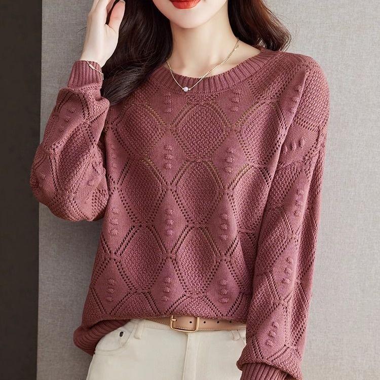 Весенняя тонкая базовая рубашка, верхняя часть, весенняя и осенняя базовая рубашка, свободная, весенняя, с длинными рукавами, трикотажная женская