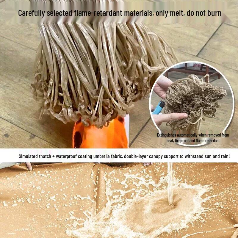 Садовая беседка JINGGENG с крышей из соломы
