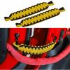 2pcs Door Limit Rope Limiter Strap Bandage For Jeep Wrangler YJ TJ JK JKU Yellow