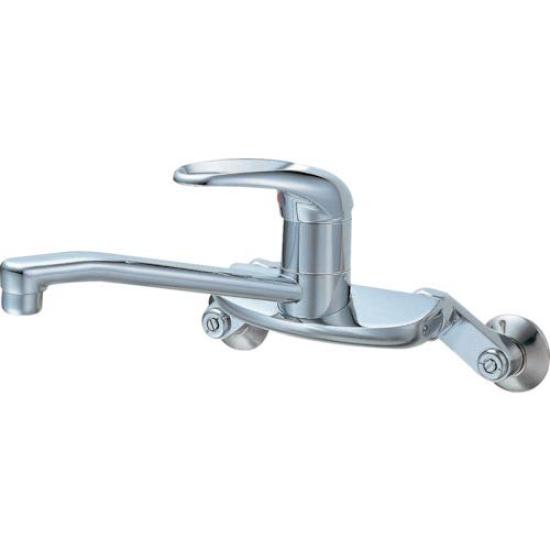 SANEI Single Lever Mixer Cold Climate Tap, Use, Kitchen, Upward-facing Pipe, Spacious, All-chrome Finish, CK2710K-13