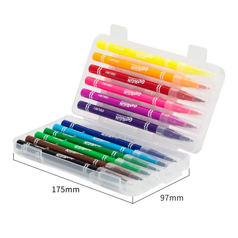 Deli 70680 Soft Brush Tip Watercolor Pens
