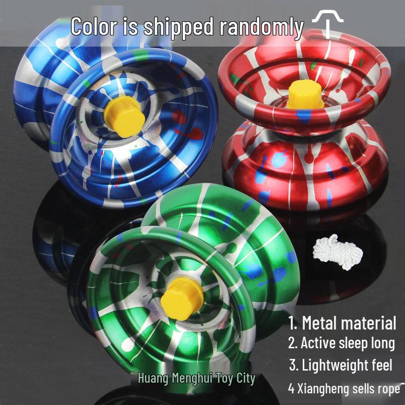 Чудо-девочка Светящийся металлический йо-йо с автоматической втяжкой для детей