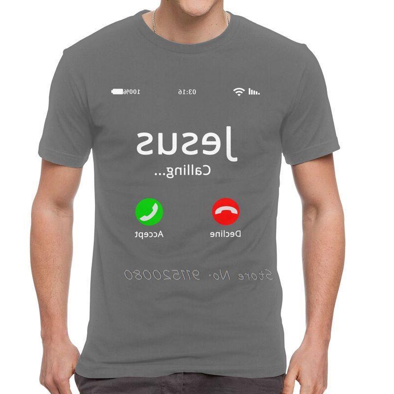 Иисус зовет христианские футболки мужские футболки с коротким рукавом из хлопка мужские