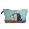 Women Dog Print Cosmetic Bag Toiletries Organize Travel Storage Case 6420