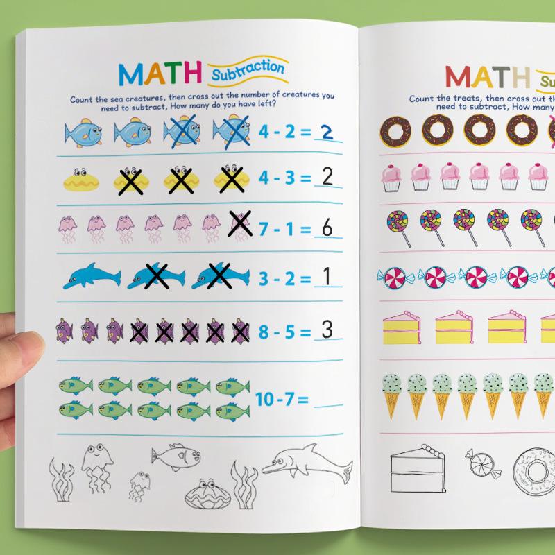 Cross 10: Mixed Addition & Subtraction Math Workbook for Kindergarten to 2nd Grade Transition