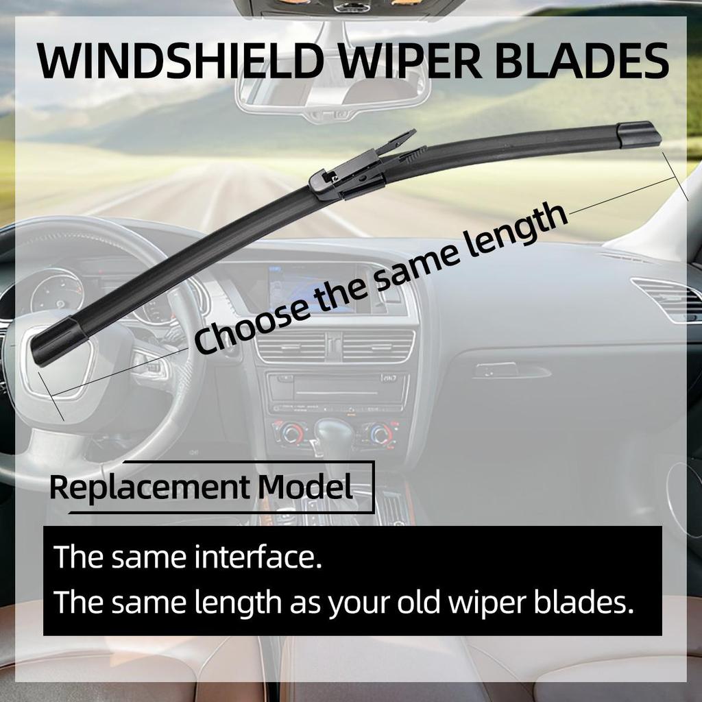 OEM Quality Windshield Wiper Blades Front Wiper Replacement 12" 14" 16" 17" 18" 19" 20" 21" 22" 24" 26" 28"