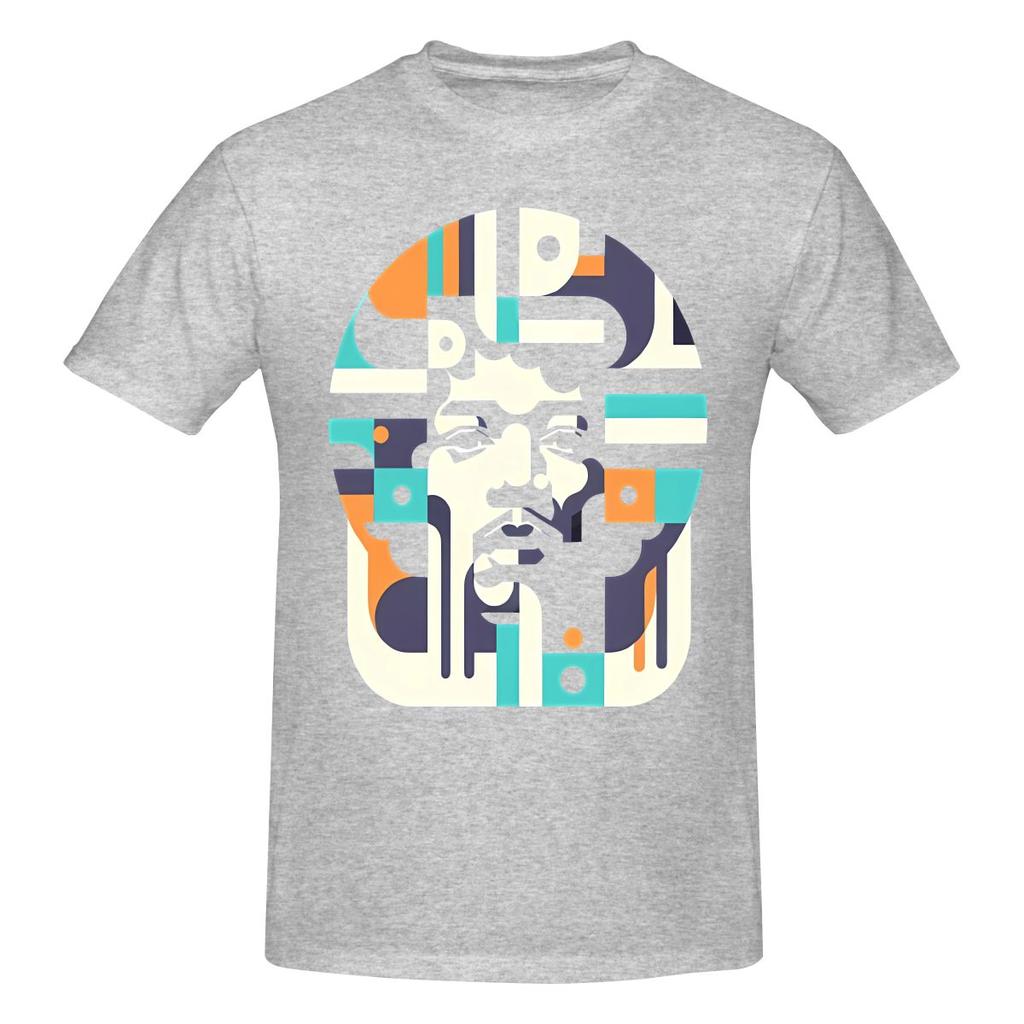 Funny Abstract Guitar Legend Jimmy Hendrix Unisexs Printed TShirt Unisex T shirtSimple