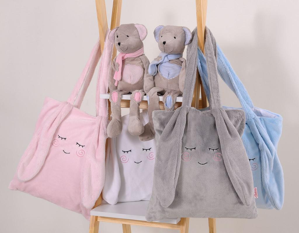 Children's shoulder bag HARRY with ears - white