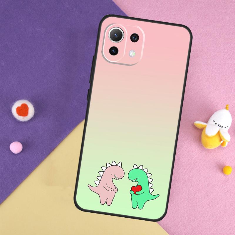 Милый Чехол-Динозавр Тираннозавр Для Xiaomi 15 Ultra 13 14 14T 11T 12T 13T Pro POCO X7 Pro X3 X5 X6 F5 F6 M6 Pro