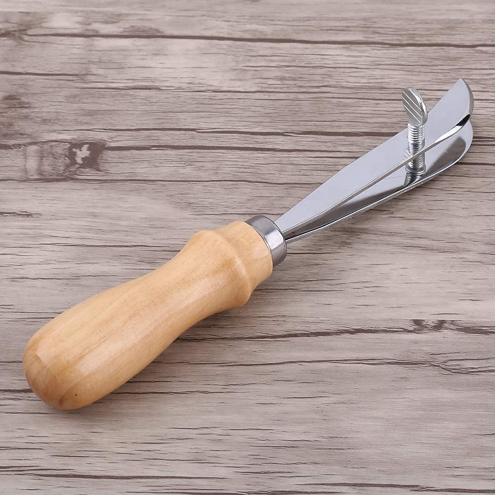 Screw Leathercraft Grooving Marking Leather Marking Handmade Wooden Silver Leathercraft Tool [Karokak] Crease, Tool, Tool, Tool, Iron, Adjustable,