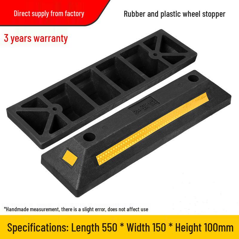 Rubber & Plastic Wheel Stopper for Parking Spaces